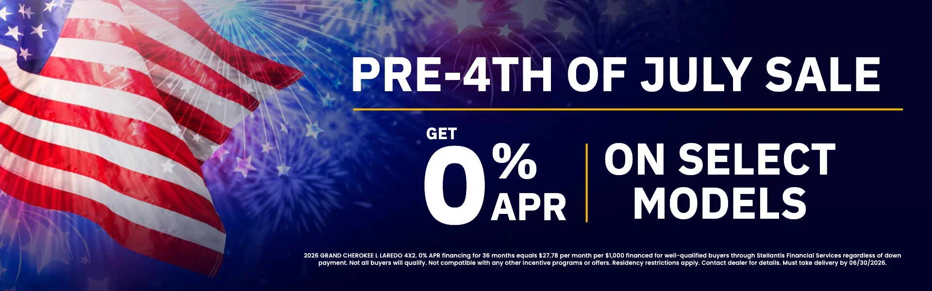 Pre-4th of July Sale